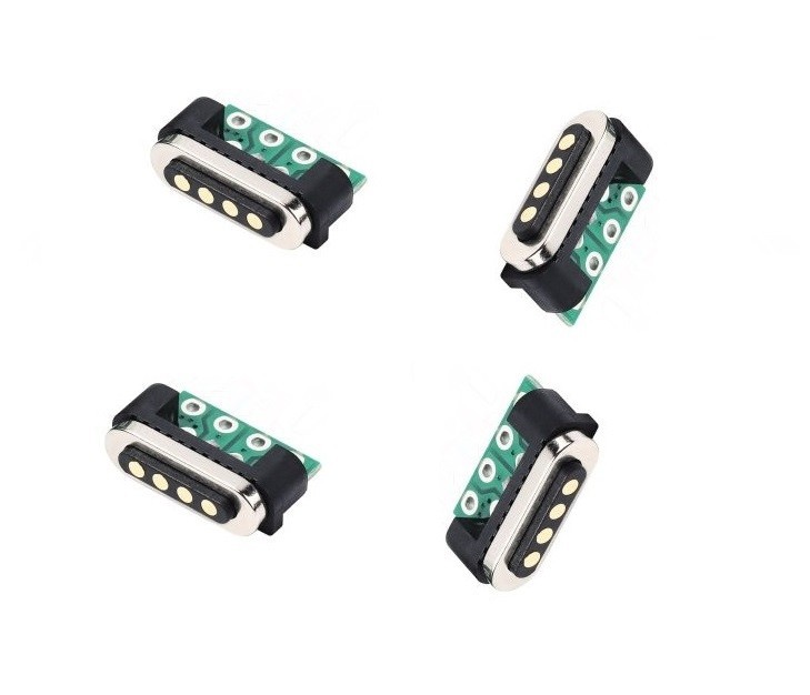 Magnetic 4 Pin Pogo Pin Connector