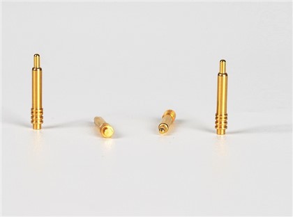 Vzmetno prevlečene pozlačene zatiče Pogo