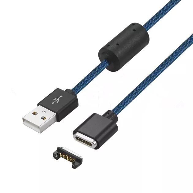 Spring Loaded Male And Famle 4 Pin Magnetic Cable