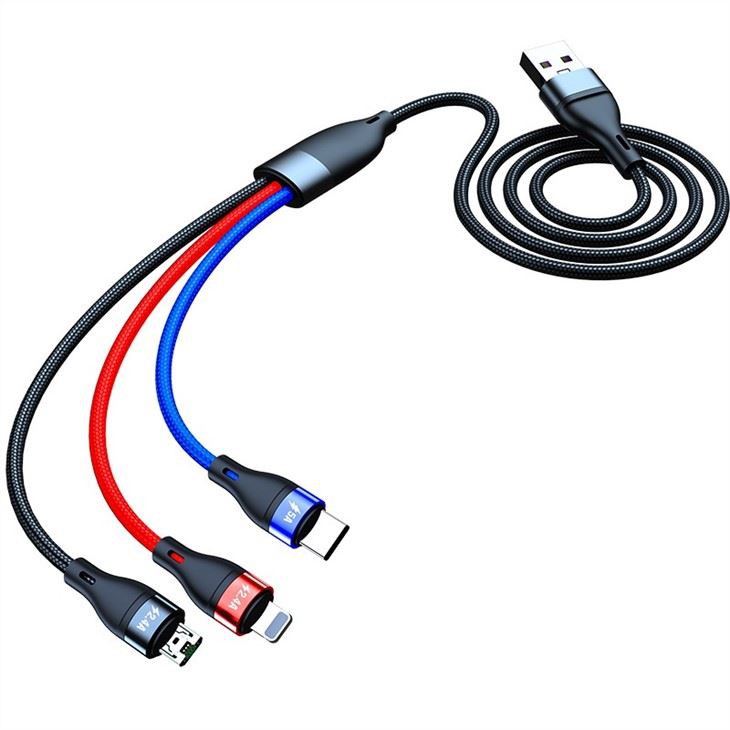 5A 3in1 High Current Charging Cable